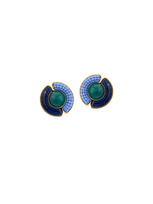 Simultaneous Earrings - Blue