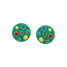 Green Cosmo Earrings