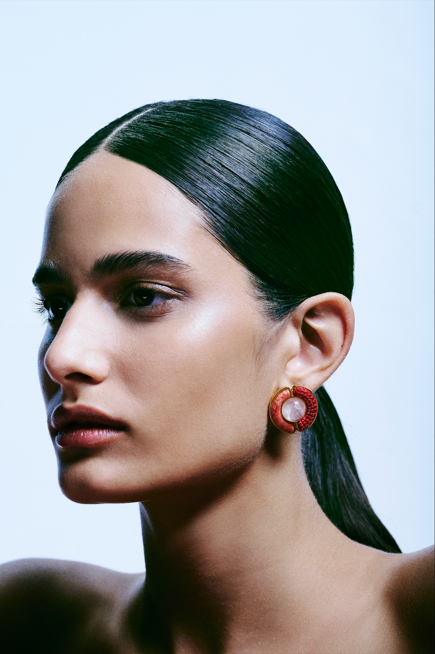 Simultaneous Earrings - Orange