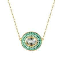 Mint Oval Necklace